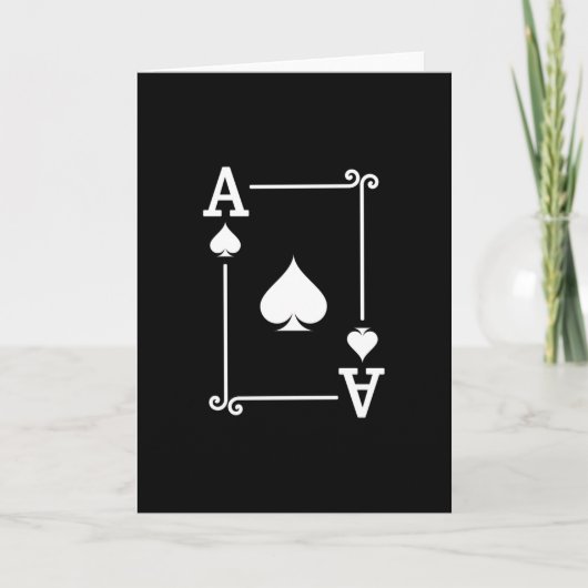 De gelijke Ace Spades Suit het Spelen Kaarten Mode (Voorkant)