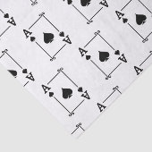 De gelijke Ace Spades Suit het Spelen Kaarten Mode Tissuepapier (Detail)