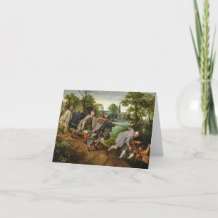 De gelijkenis van blinden die blinden leiden bedankkaart