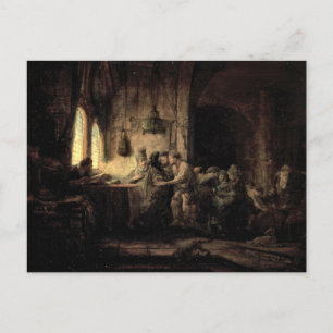 De gelijkenis van de arbeiders in de wijngaard briefkaart
