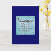 DE GELIJKHEID WORDT GEMERKT TOT UW BESTE VRIEND KAART (Gele Bloem)