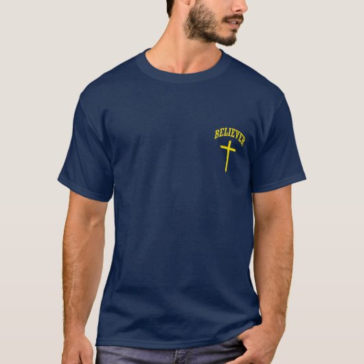 De gelovige Christelijk geloof T-shirt (Voorkant)