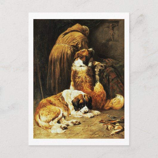 De gelovigen van St. Bernard Briefkaart (Voorkant)