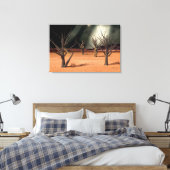 De Geluid van Stilte Canvas Afdruk (Insitu (Slaapkamer))