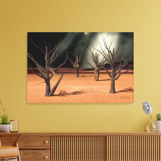 De Geluid van Stilte Canvas Afdruk (Insitu (Woonkamer))