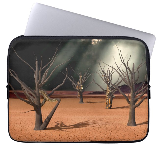 De Geluid van Stilte Laptop Sleeve (Voorkant)