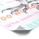 De geluiden die de eigenaar maakt. "Owl Vraag" - U Poster (Hoek)