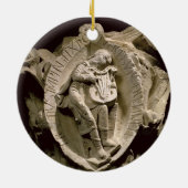 'De geluiden van de Muziek', kolomhoofdstad van de Keramisch Ornament (Achterkant)