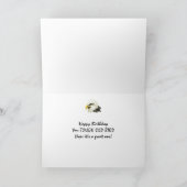 De gelukkige 104ste Taaie Oude Vogel Kaal Eagle Kaart (Binnen)