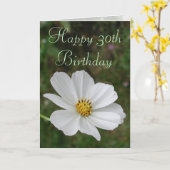 De gelukkige 30ste Kaart van de Verjaardag door (Gele Bloem)