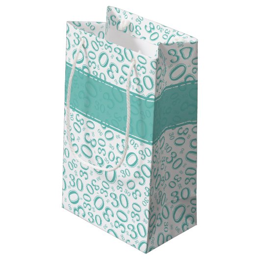 De gelukkige 30ste Wintertaling en het Wit van het Klein Cadeauzakje (Achterkant Gekanteld)