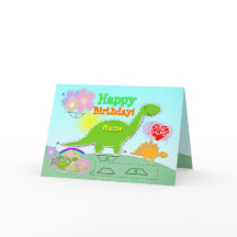 De gelukkige 3D Besnoeiing van Dino Name van de