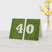 De gelukkige 40ste Personaliseerbare Kaart van het (Gele Bloem)