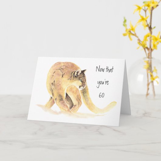 De gelukkige 60ste Verjaardag, Pret op snuffelt, Kaart (Gele Bloem)