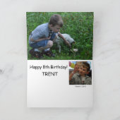 De gelukkige 8ste Kaart van de Verjaardag door (Binnen)