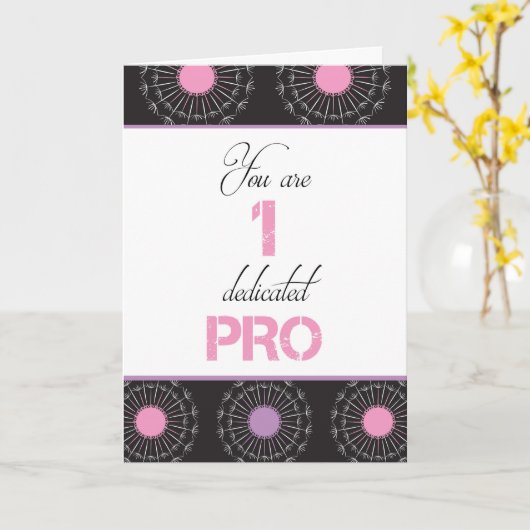 De gelukkige Administratieve Dag van Beroeps Kaart (Gele Bloem)