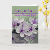 De gelukkige Algemene Dag van Verpleegsters - - Kaart (Gele Bloem)