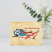 De gelukkige Amerikaanse higerweg Briefkaart (Staand voorkant)