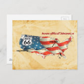 De gelukkige Amerikaanse higerweg Briefkaart (Voorkant / Achterkant)