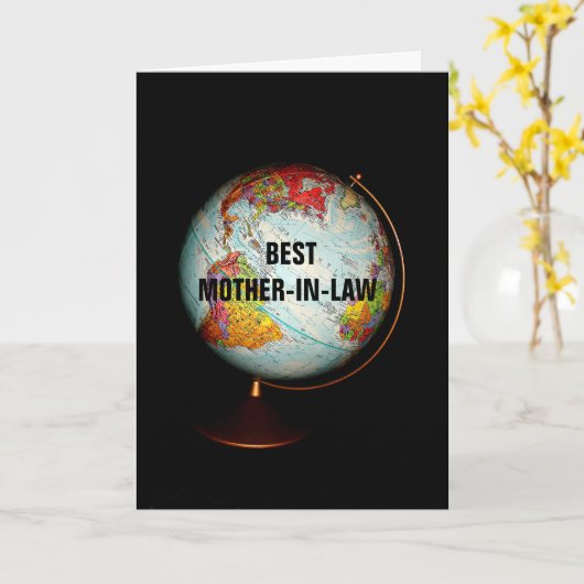 De gelukkige Beste Schoonmoeder van de Verjaardag Kaart (Gele Bloem)