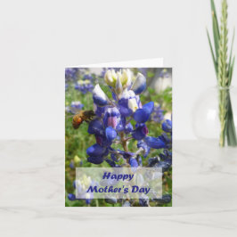 De gelukkige Bij van het Moederdag & de Blauwe Kaart