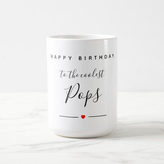 de gelukkige bithday om poppen te koelen magische mok (Midden)