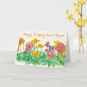 De gelukkige Bloemen van het Viooltje van de Kaart (Gele Bloem)