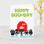 De Gelukkige boe-geroep-Dag van Rock=Life de Kaart (Gele Bloem)