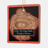 De gelukkige Boeddha Keramisch Ornament (Links)