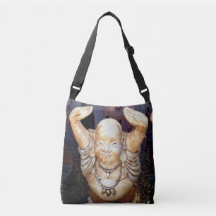 de gelukkige Boeddha stak de handen in elkaar Crossbody Tas