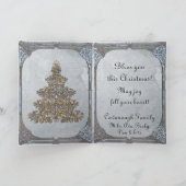 De gelukkige Boom Glitz van de Vakantie Feestdagen Kaart (Binnen)