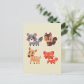 De gelukkige bosvriend briefkaart (Staand voorkant)