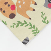De gelukkige bosvriend fleece deken (Hoek)