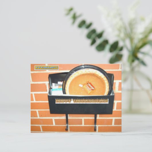 De gelukkige Briefkaarten van de Thanksgiving door (Staand voorkant)