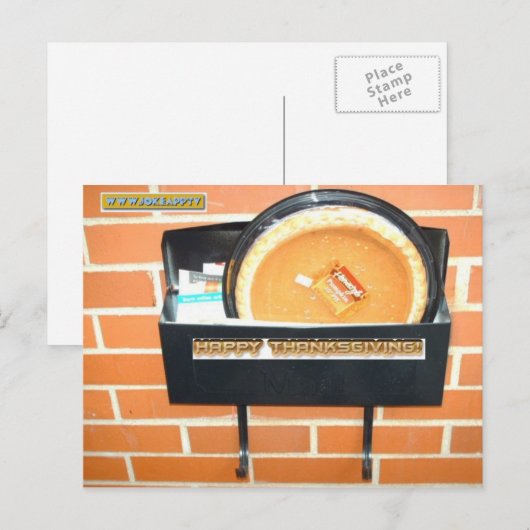 De gelukkige Briefkaarten van de Thanksgiving door (Voorkant / Achterkant)