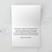 De gelukkige Broer van de Dag van Veteranen in het Kaart (Binnen)