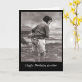 De gelukkige Broer van de Verjaardag Kaart (Gele Bloem)