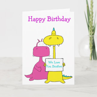 De gelukkige Broer van de Verjaardag Kaart