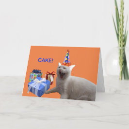 De gelukkige CAKE van de Verjaardag Kaart