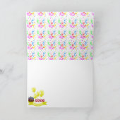 De gelukkige Cartoon van de Aap van de Verjaardag Kaart (Binnen)