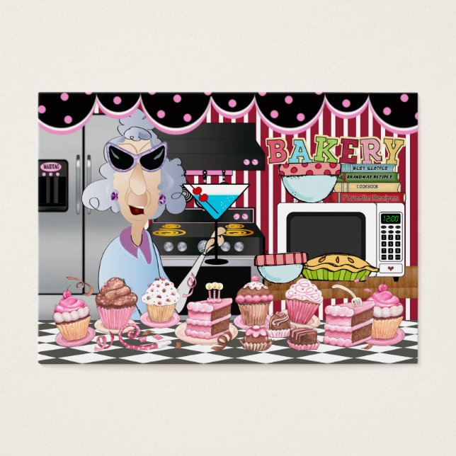 De gelukkige chef / keuken van / koken - SRF Visitekaartjes (Voorkant)