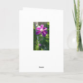 De gelukkige Clematissen van de Bloem van de Tante Kaart (Achterkant)