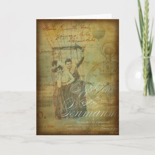 De gelukkige Collage van de Ballon van de Hete Kaart