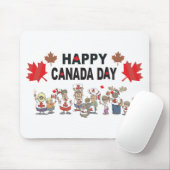 De gelukkige Dag van Canada Muismat (Met muis)