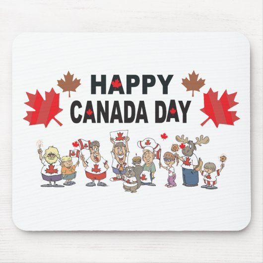 De gelukkige Dag van Canada Muismat (Voorkant)