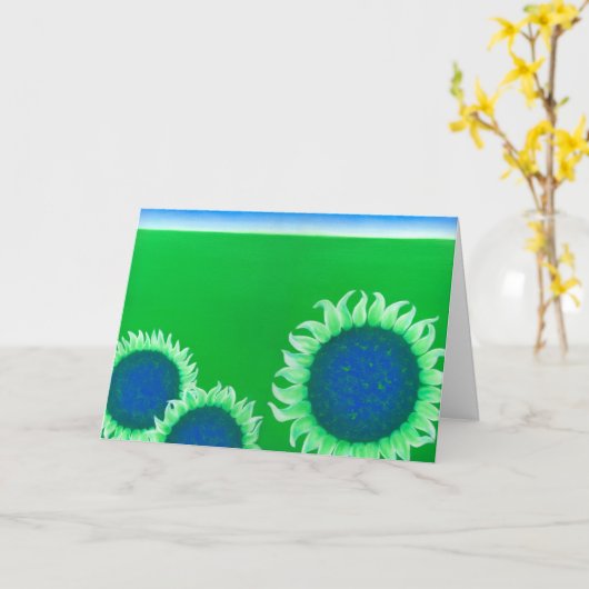 De "gelukkige Dag van de Aarde!" Kaart (Gele Bloem)