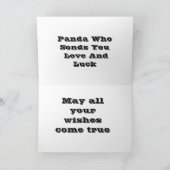 De gelukkige Dag van de Vader ` s van de Panda Kaart