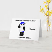 De gelukkige Dag van de Vader ` s van de Panda Kaart