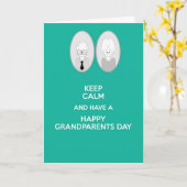 De gelukkige Dag van Grootouders houdt kalm Kaart (Gele Bloem)