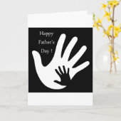 De gelukkige dag van Vaders met handen van vader Kaart (Gele Bloem)